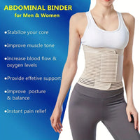 Adjustable Post-Surgery Abdominal Compression Support Binder