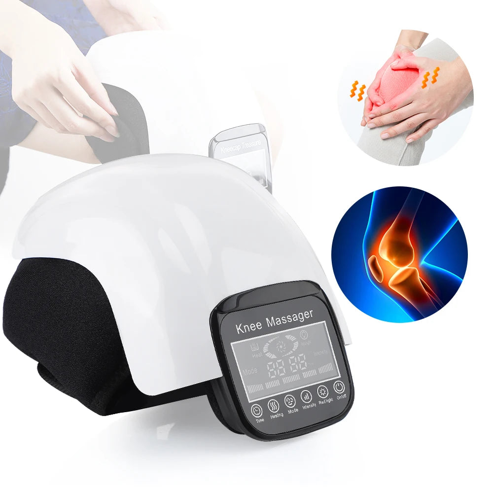 Wireless Heated Knee Massager with Vibration Therapy - 14