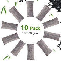 Natural Bamboo Charcoal Odor Absorber Bags (10 Pack)