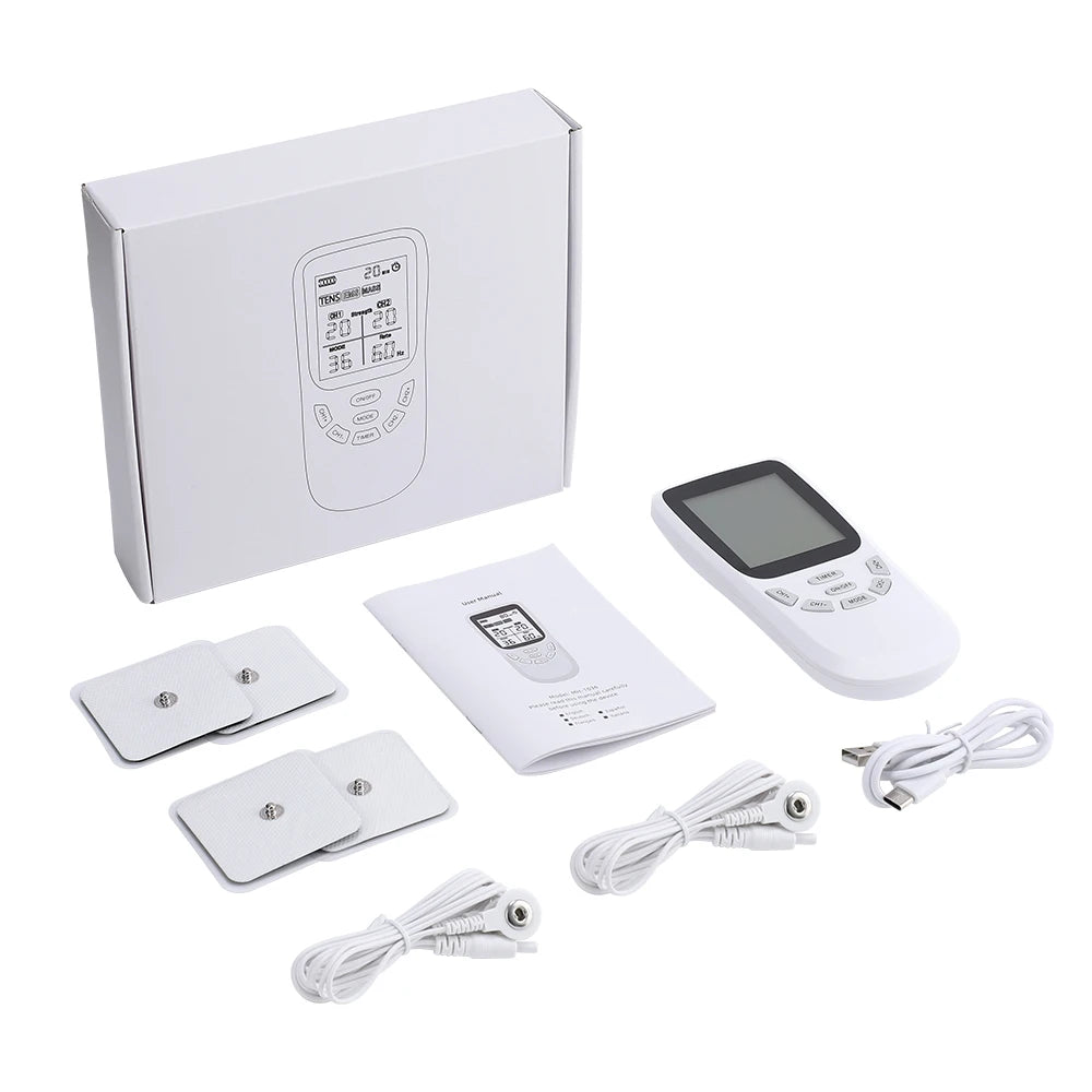 Dual-Channel TENS & EMS Muscle Stimulator for Pain Relief - 16