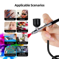 Portable Cordless Airbrush Kit for Makeup and Crafts
