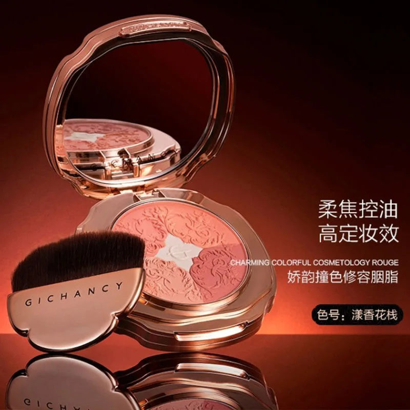 Multi-Color Mineral Face Blush Palette - 9