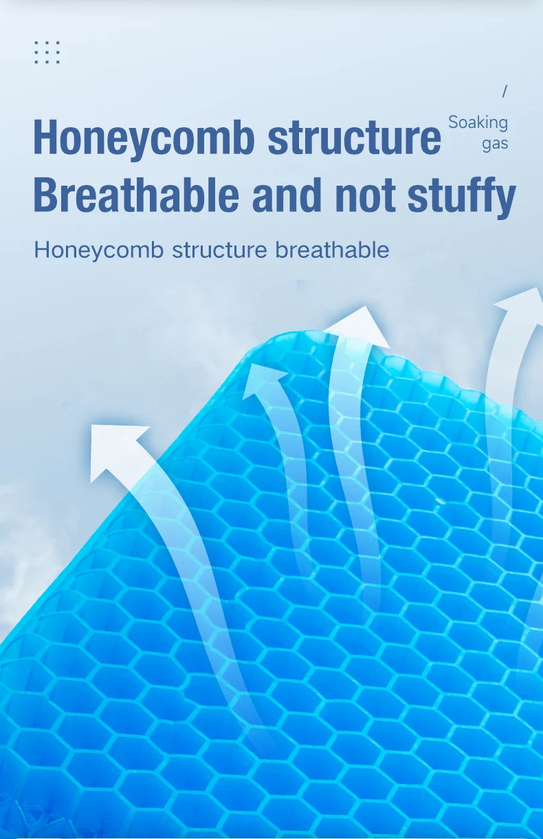 Honeycomb Gel Seat Cushion for Pressure Relief and Posture - 11