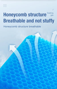 Honeycomb Gel Seat Cushion for Pressure Relief and Posture