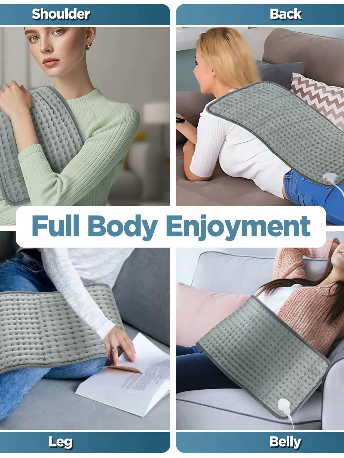 Electric Heating Pad for Back Pain and Muscle Relief - 11