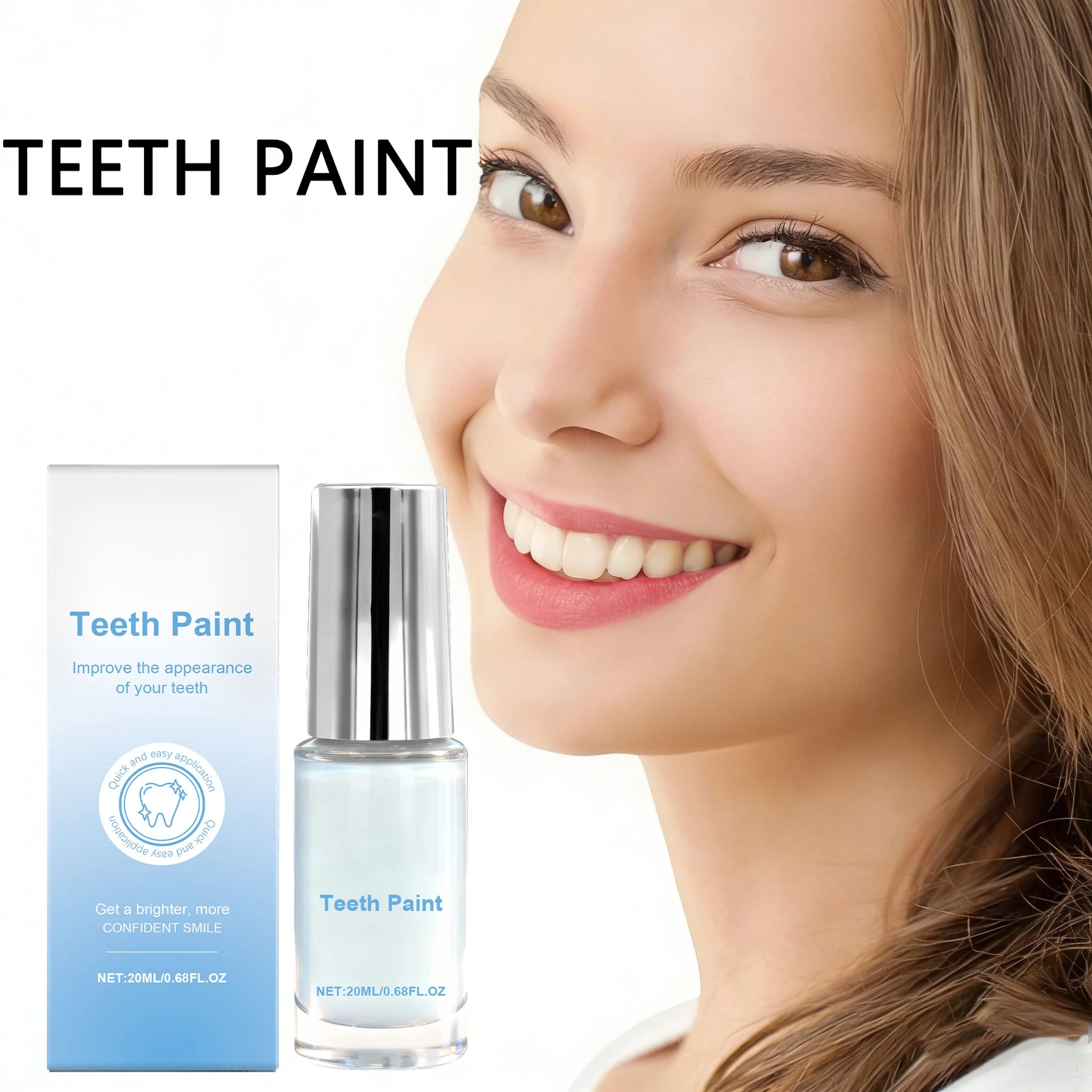 Instant Teeth Whitening Paint for Brighter Smiles - 1