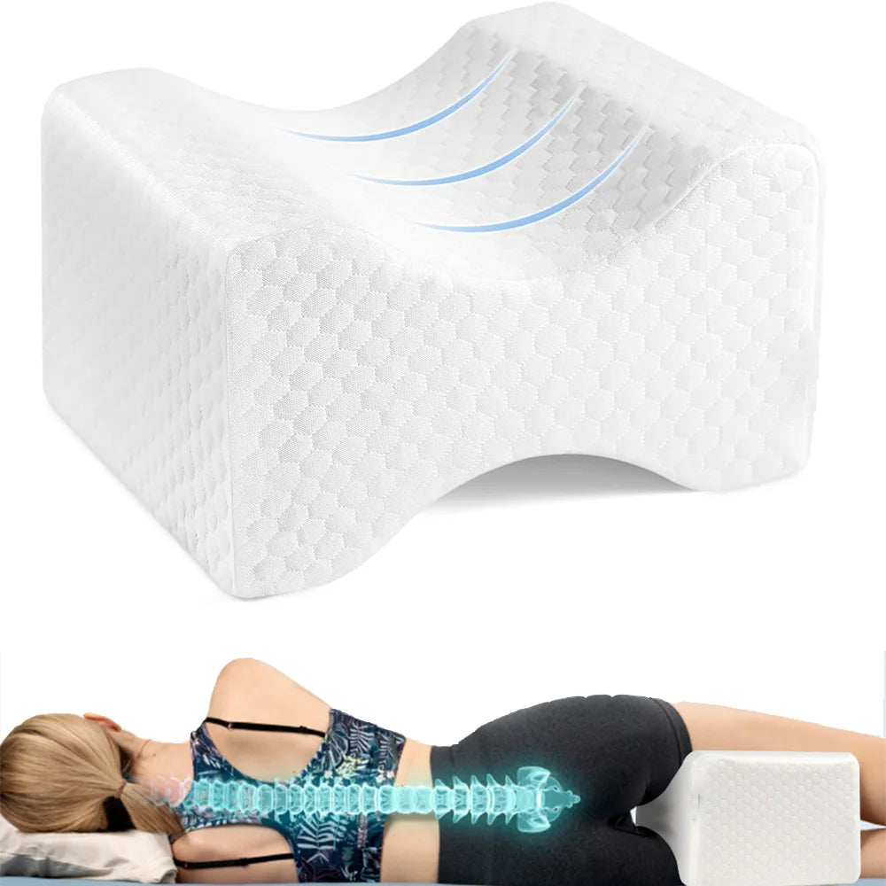Memory Foam Knee Pillow for Side Sleepers - 1