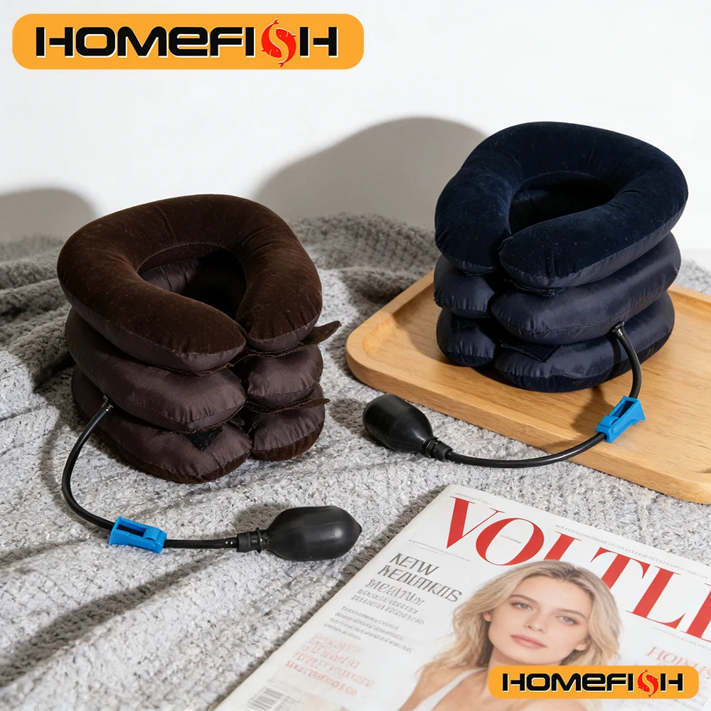 Inflatable Air Cervical Neck Traction Stretcher - 4