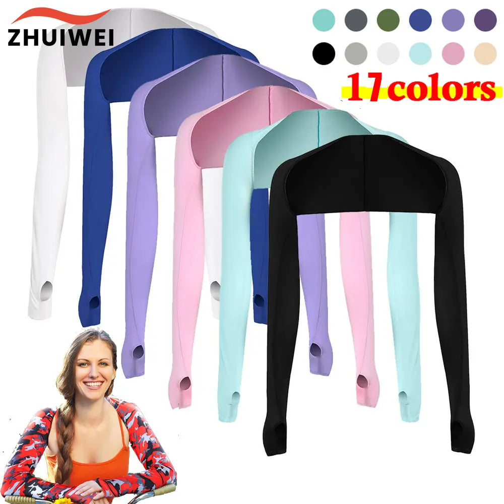 Cooling Shawl Arm Sleeves for Sun Protection