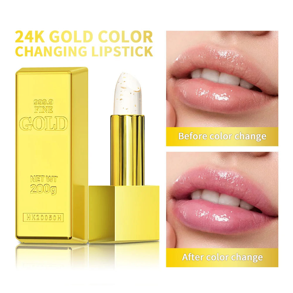 24K Gold Color Changing Moisturizing Lip Balm - 21