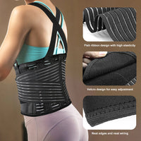 Adjustable Back Support Brace for Heavy Lifting and Pain Relief