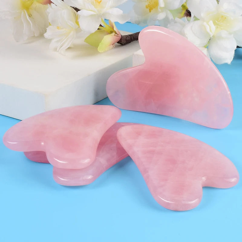 Natural Jade Gua Sha Facial Massage Tool - 9