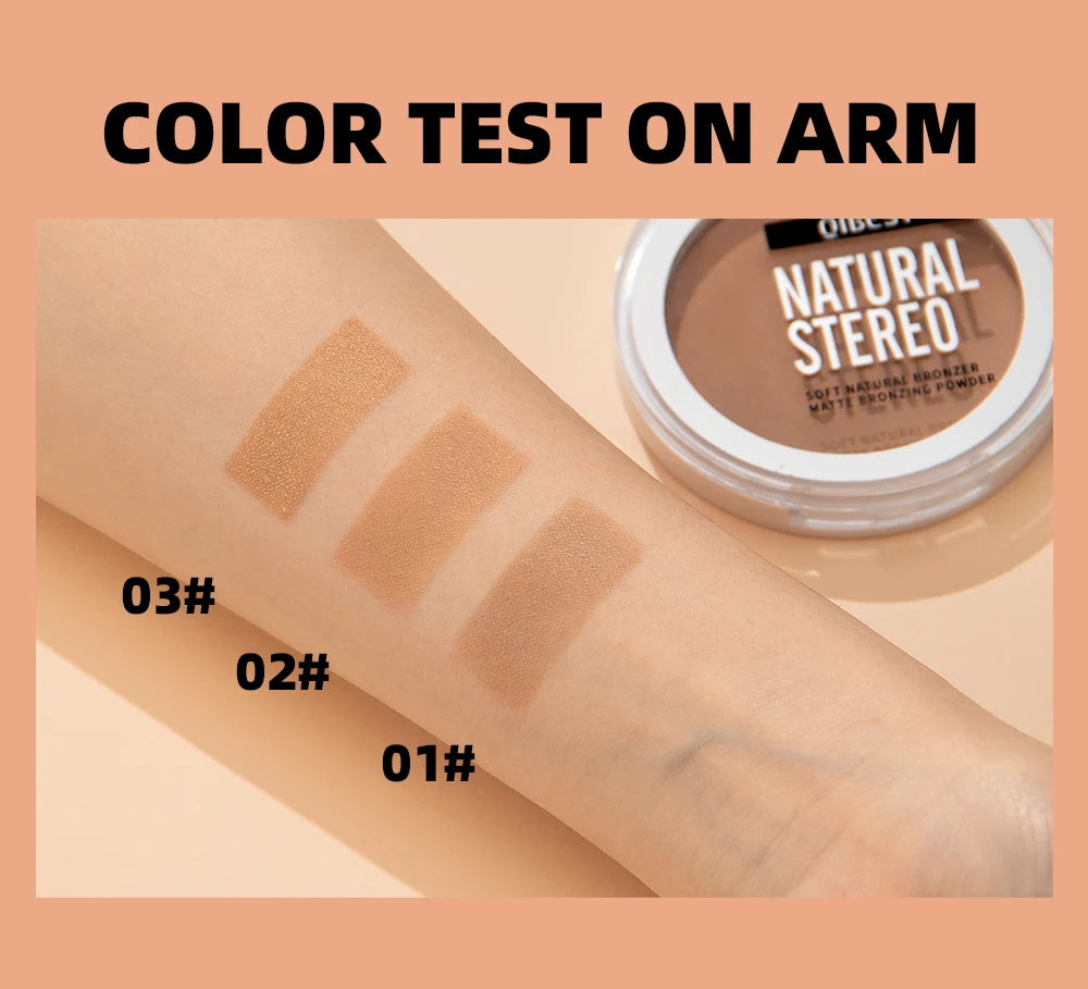 3-in-1 Face Contouring & Highlighting Powder Palette - 17