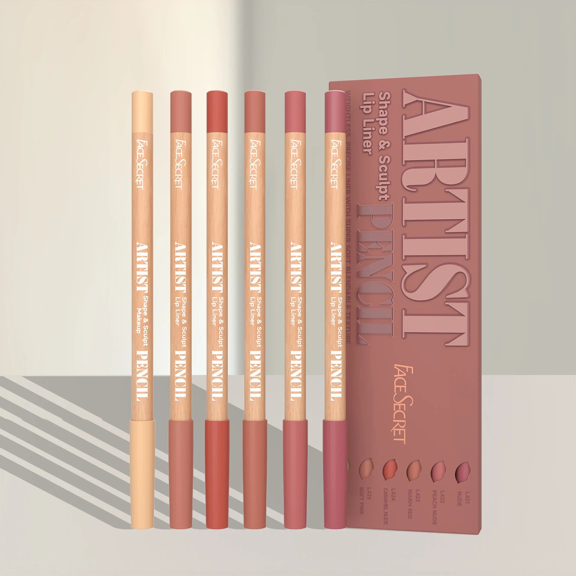 Matte Shape and Sculpt Lip Liner Pencil Set - 15