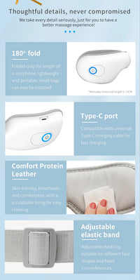 Portable Heated Eye Massager for Stress and Eye Strain