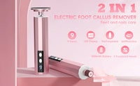 2-in-1 Electric Foot Callus Remover and Nail Polisher
