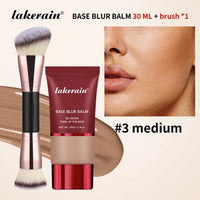 Matte Blur Foundation and Dual-Brush Makeup Set