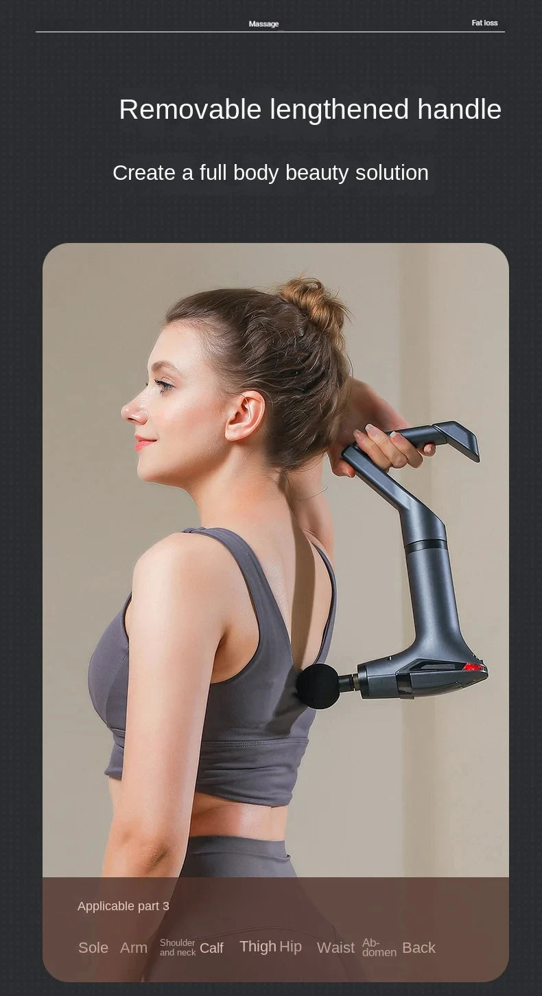 Long-Handle Electric Deep Tissue Massage Gun for Muscle Relief - 12