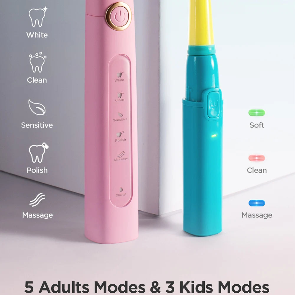 Rechargeable Sonic Electric Toothbrush for Family - 5