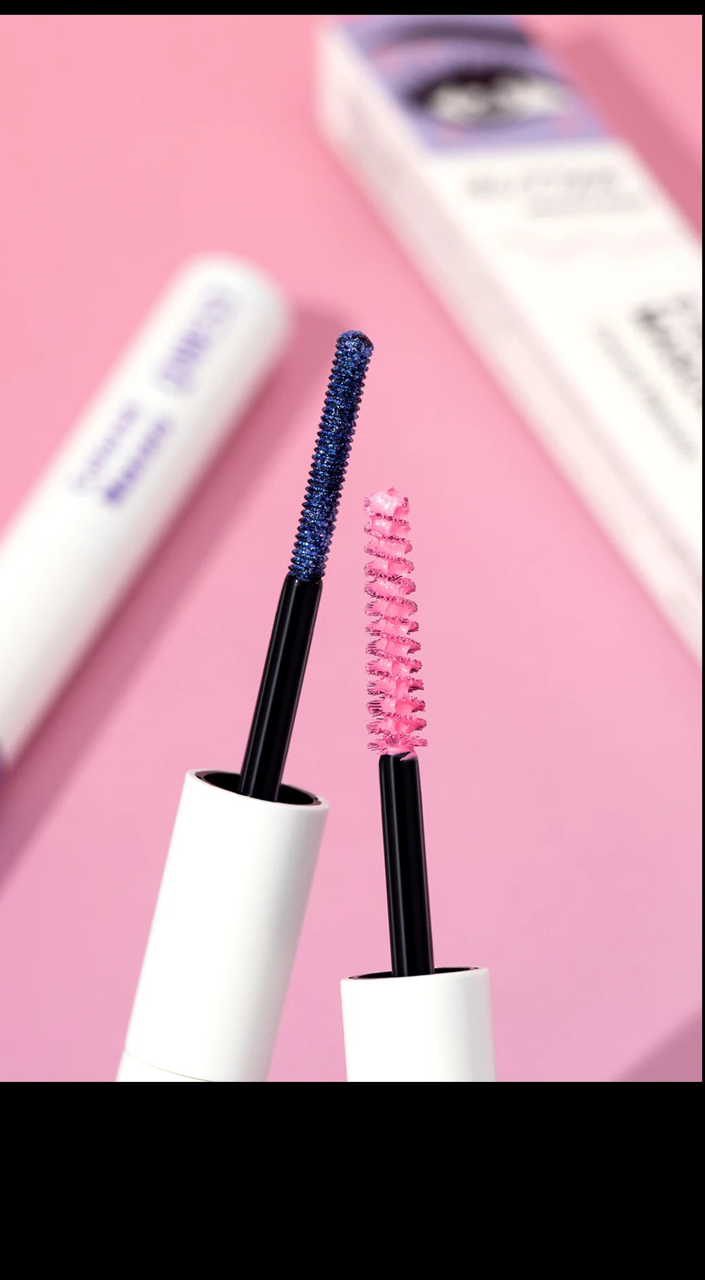 2-in-1 Glitter and Colored Waterproof Mascara - 20