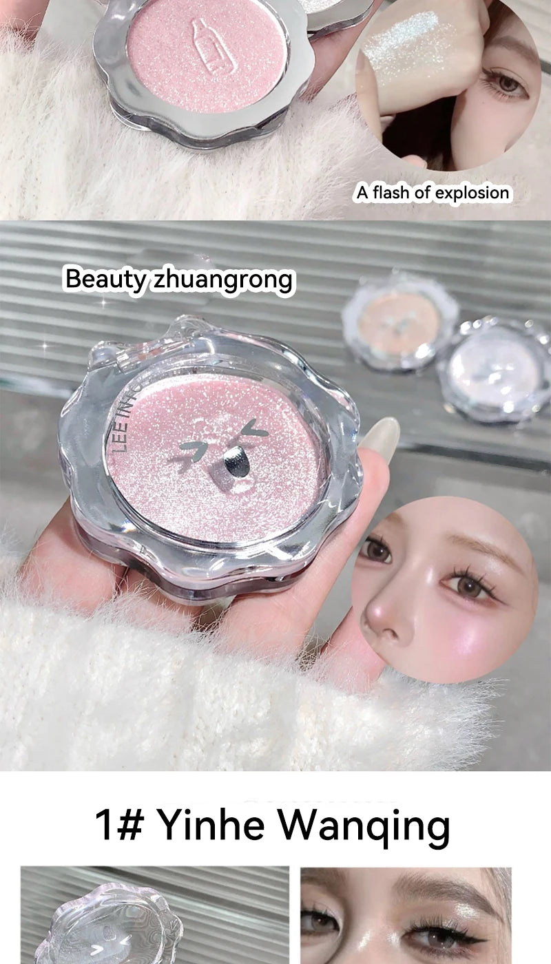 3D Shimmer Highlighter Powder for Radiant Glow - 11