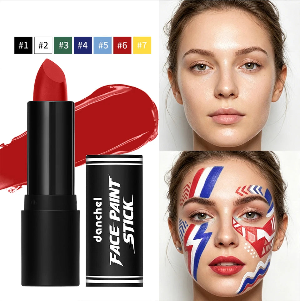Waterproof Face Paint and Lip Balm Kit for Game Day - 13