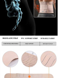 Adjustable Lumbar Support and Waist Slimming Belt