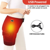 Heated Hip and Thigh Support Massage Wrap