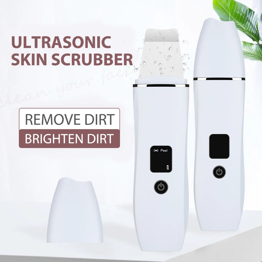 Ultrasonic Facial Skin Scrubber for Deep Pore Cleansing - 1