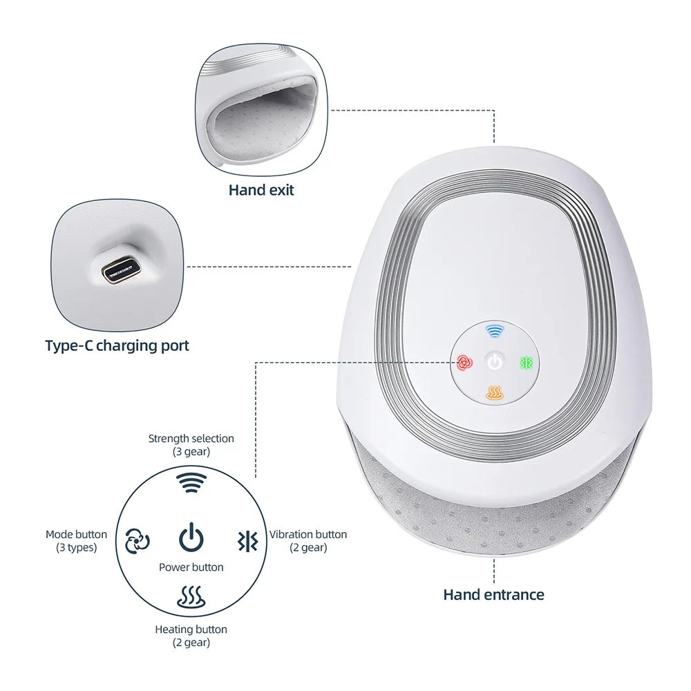 Wireless Electric Hand and Wrist Compression Massager - 17