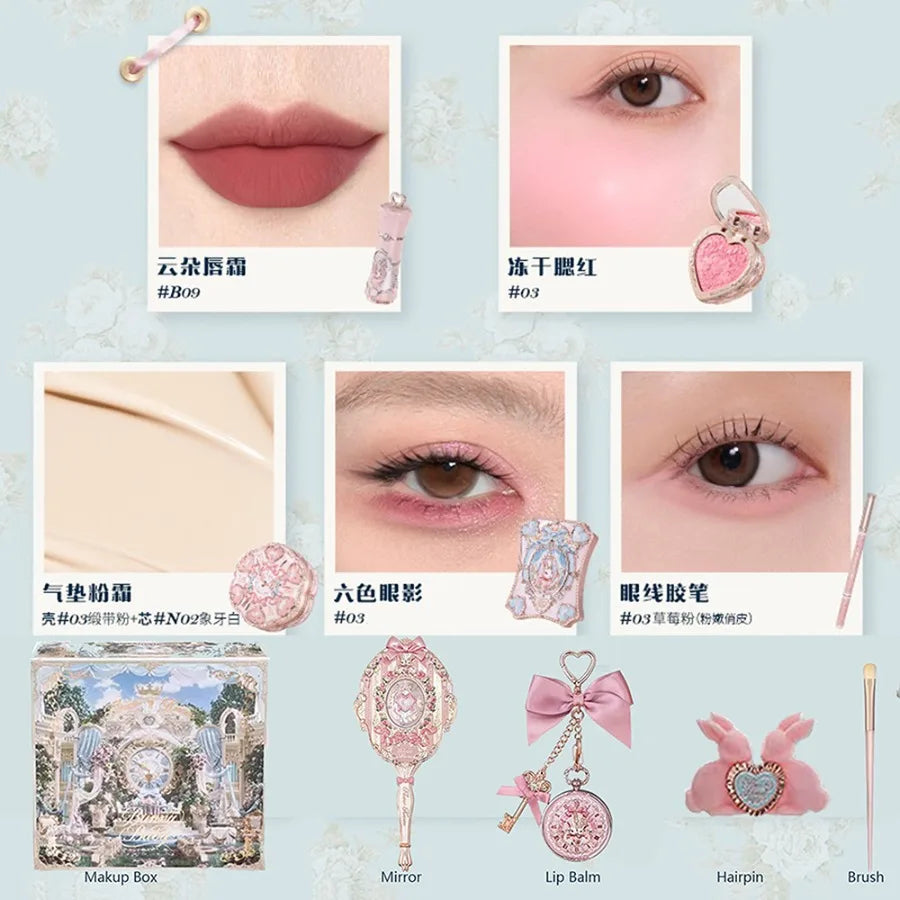 10-Piece Romantic Garden Makeup Collection Set - 6