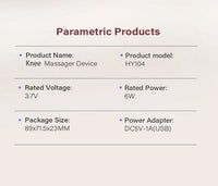 3-in-1 Cordless Vibration Knee Massager for Joint Pain Relief