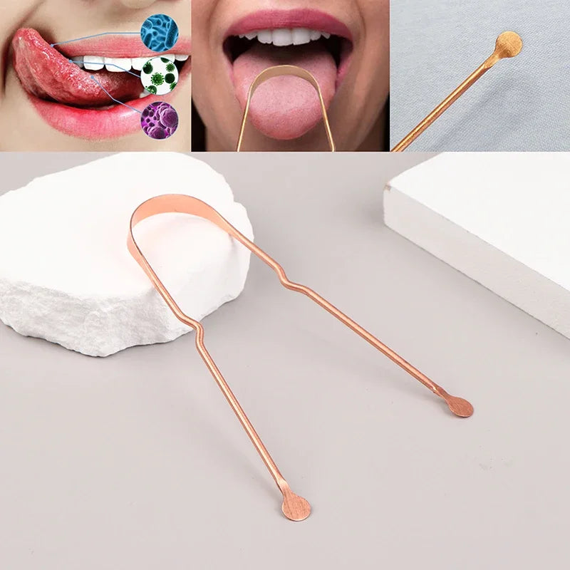 Pure Copper Tongue Scraper for Fresh Breath - 13
