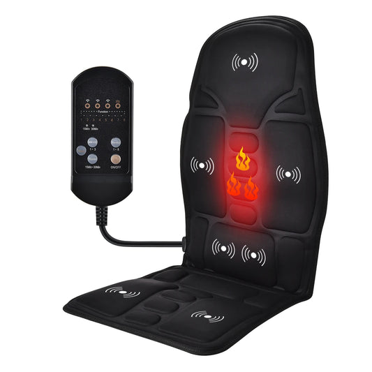Heated Vibrating Full Body Massage Chair Pad