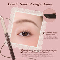 Dual-Ended Waterproof Brow Pencil and Tinted Gel Set