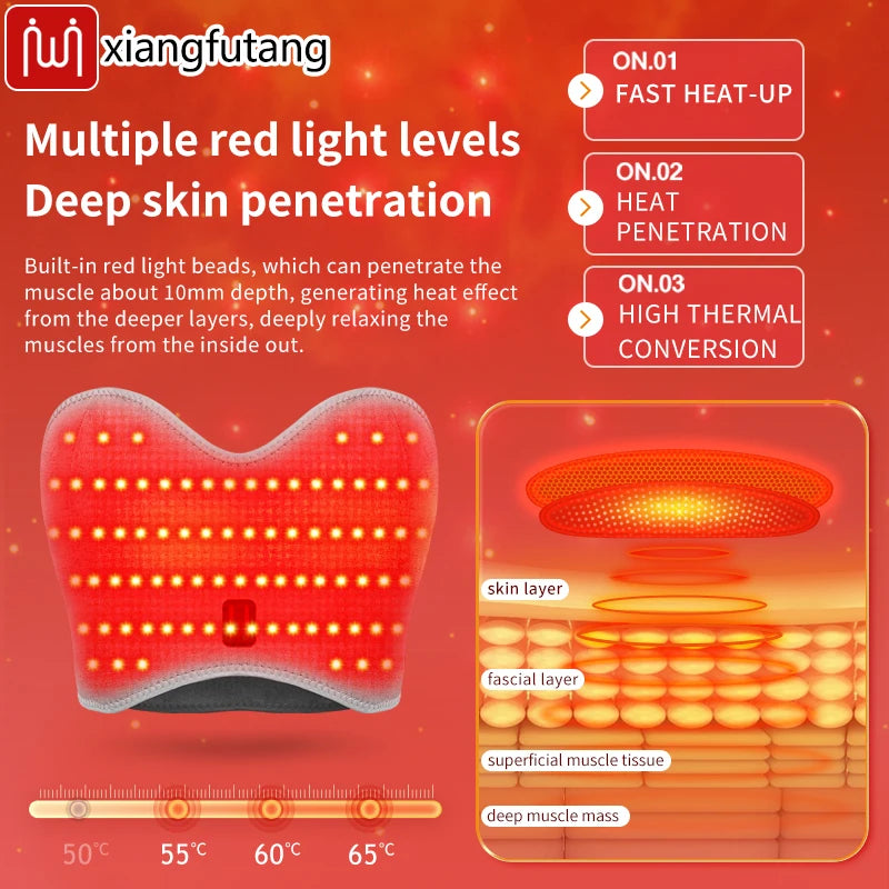 Red Light Heating Chest Massager for Pain Relief - 6