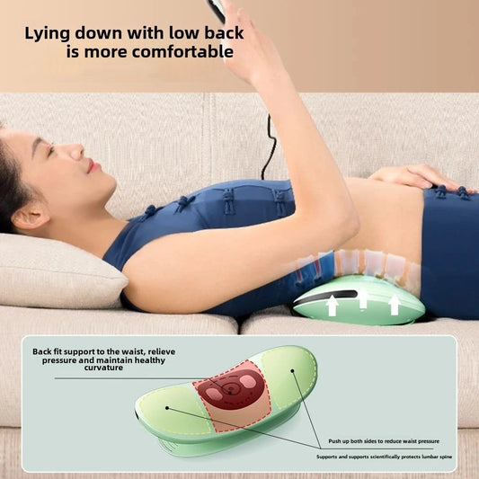 Electric Lumbar Traction Massager for Lower Back Pain Relief