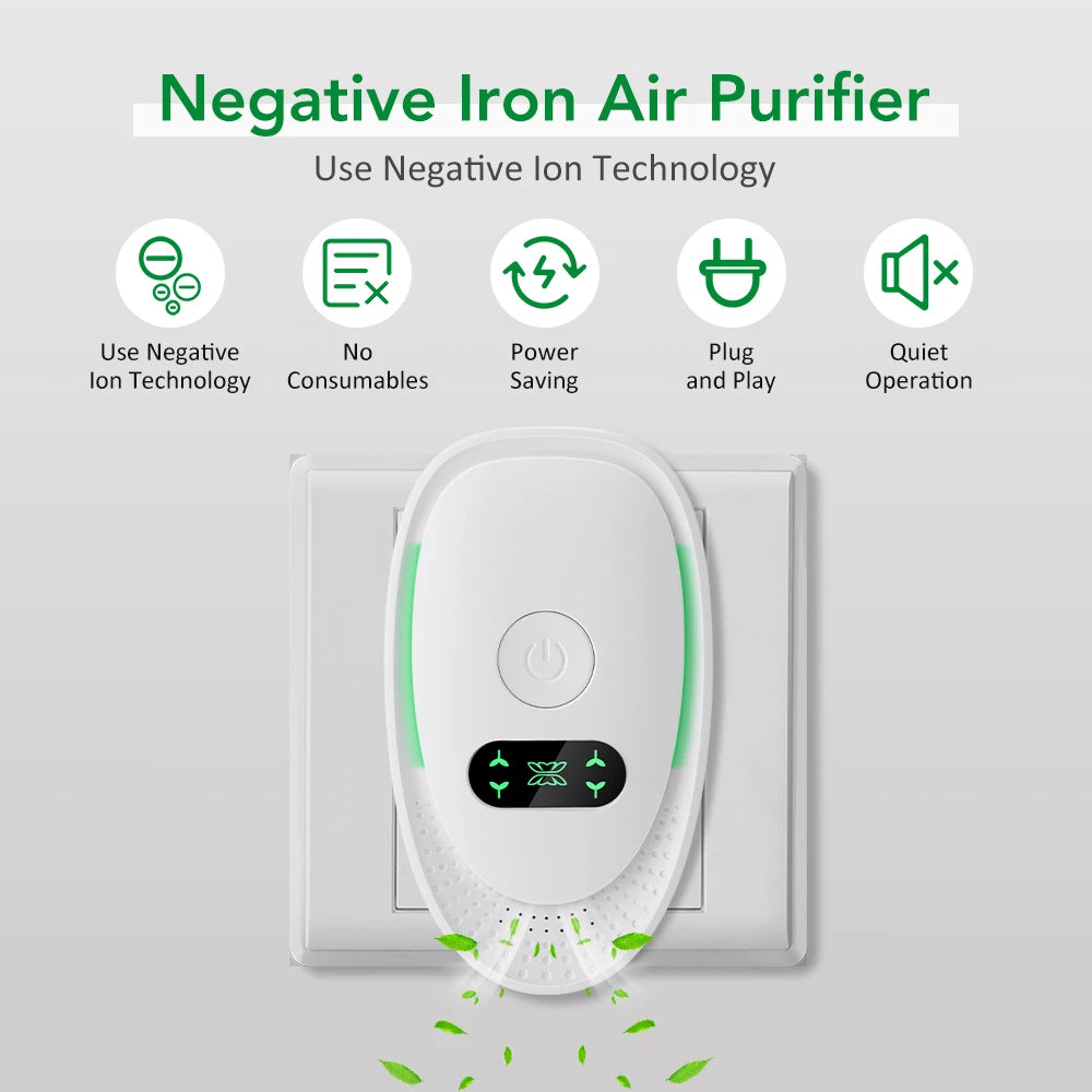 Plug-In Negative Ion Air Purifier for Home and Pet Odors - 1
