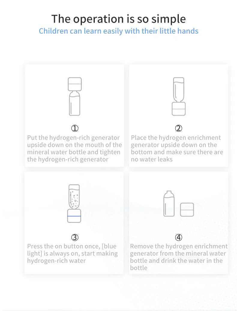 Portable Hydrogen Water Ionizer Generator - 6