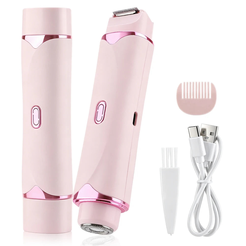 2-in-1 Painless Electric Bikini Trimmer & Body Shaver