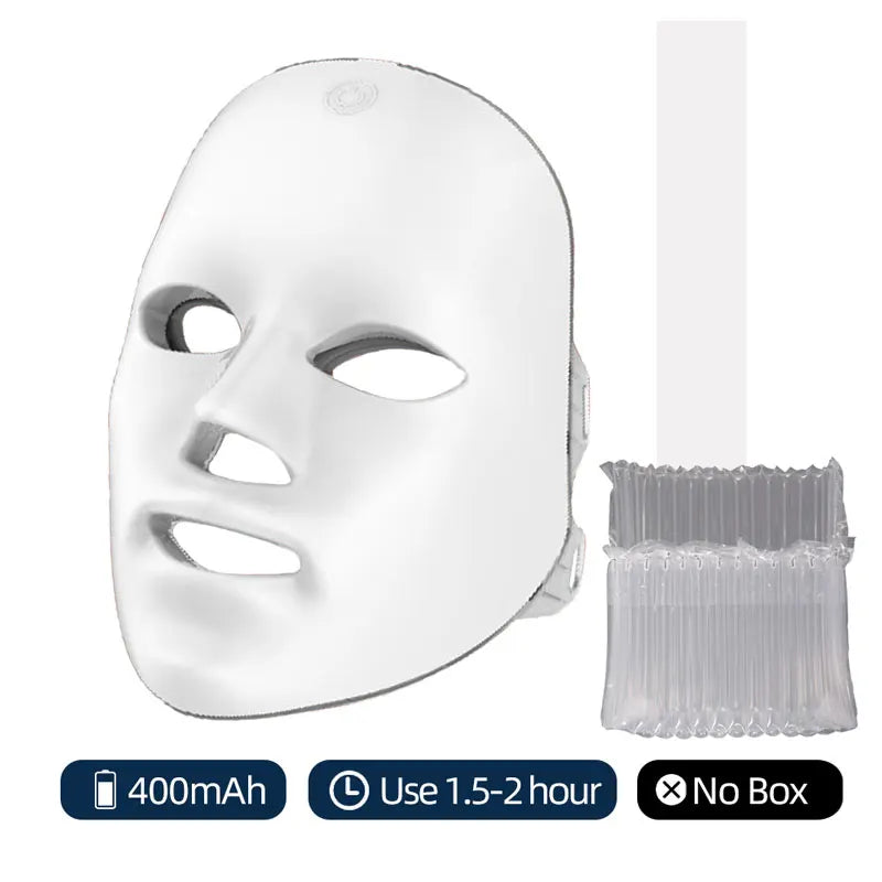 7-Color LED Light Therapy Facial Mask for Skin Rejuvenation - 17