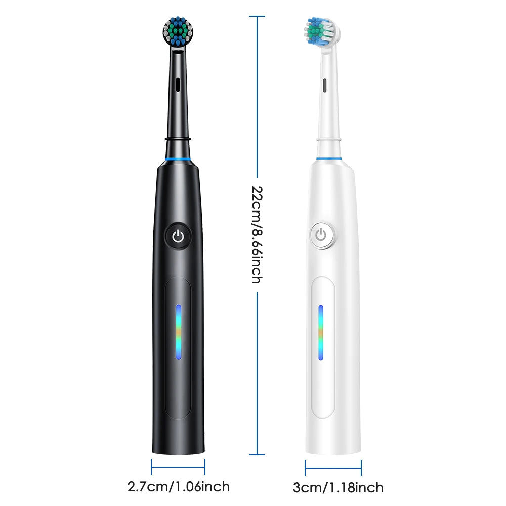 5-Mode Rechargeable Rotating Electric Toothbrush for Adults - 9