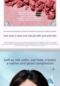 Silk Satin Powder Blush in Seashell Compact