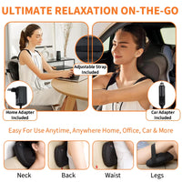 Electric Shiatsu Neck and Back Massage Pillow with Heat