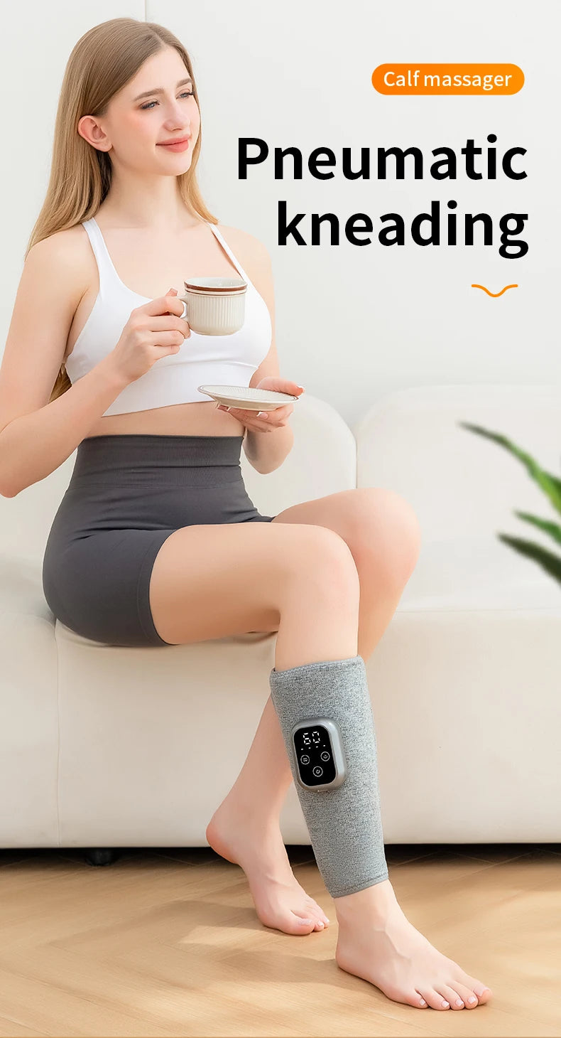 Electric Air Compression Leg Massager with Heat - 7