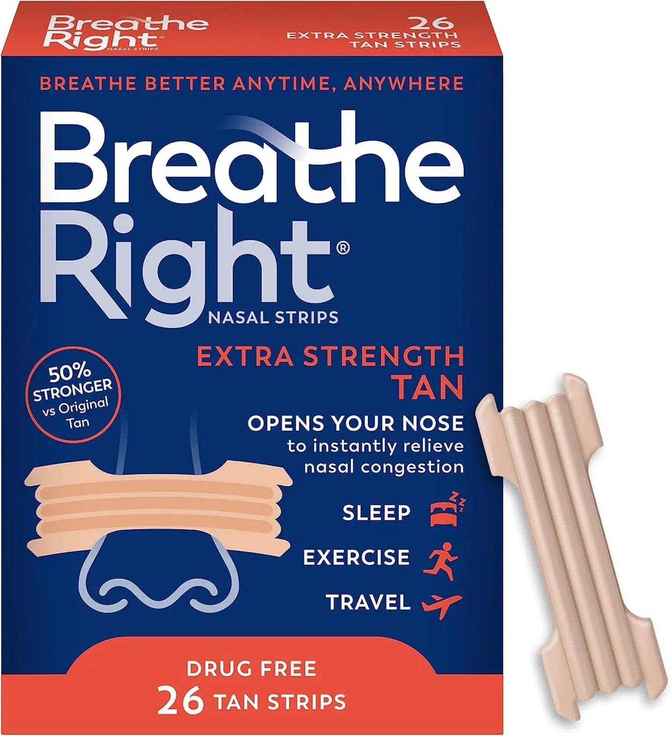 Extra Strength Nasal Congestion and Snoring Relief Strips - 7