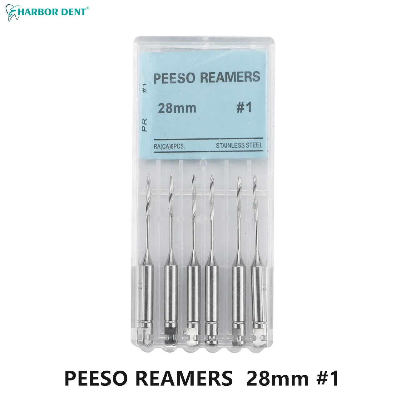 Dental Peeso Reamer Drill Bits for Endodontic Procedures (6-Pack) - 16