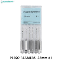 Dental Peeso Reamer Drill Bits for Endodontic Procedures (6-Pack)