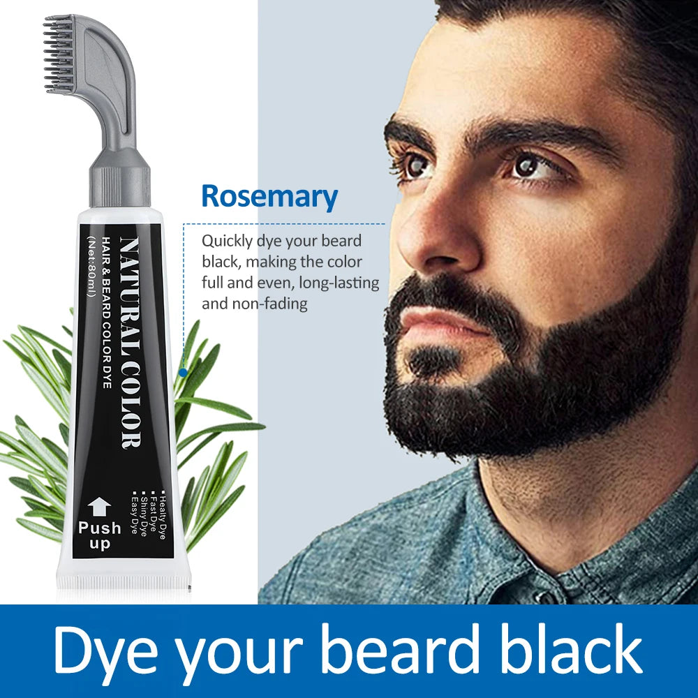 Permanent Beard and Hair Darkening Dye Cream - 9