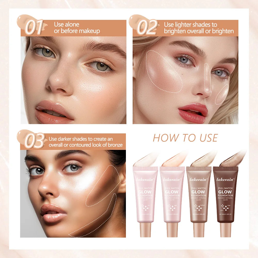 Liquid Illuminating Glow Foundation and Highlighter - 3